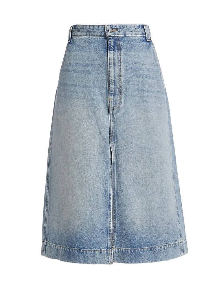 Charlene Denim Midi-Skirt