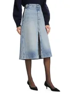 Charlene Denim Midi-Skirt