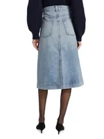 Charlene Denim Midi-Skirt