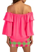 Excited Off-The-Shoulder Top