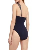 Moontini One-Shoulder One-Piece Swimsuit