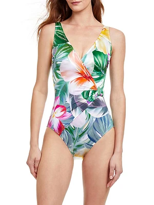 Bora Bora Surplice One-Piece Swimsuit