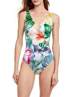 Bora Bora Surplice One-Piece Swimsuit