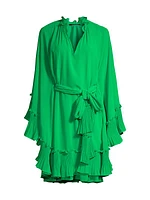 Ziva Caftan Ruffle Knee-Length dress