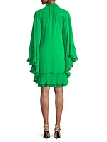 Ziva Caftan Ruffle Knee-Length dress