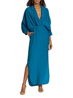 Artista Plunge Wrap Maxi Dress