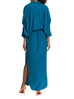 Artista Plunge Wrap Maxi Dress