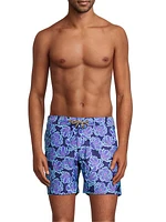 Tattoo Flower 2 Printed Swim Shorts