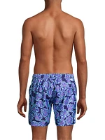 Tattoo Flower 2 Printed Swim Shorts