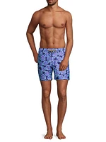 Tattoo Flower 2 Printed Swim Shorts