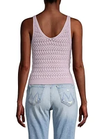 Stretch Cotton Textured Tank Top