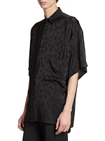 Oversize Shirt Matte and Shiny Silk