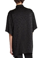 Oversize Shirt Matte and Shiny Silk