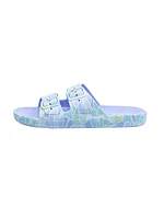 Little Kid's & Moses Printed Air-Injected Sandals