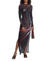 Long-Sleeve Maxi Dress