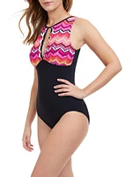 Palm Springs Chevron One-Piece