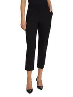 Cropped Neoprene Trousers