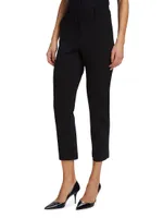 Cropped Neoprene Trousers