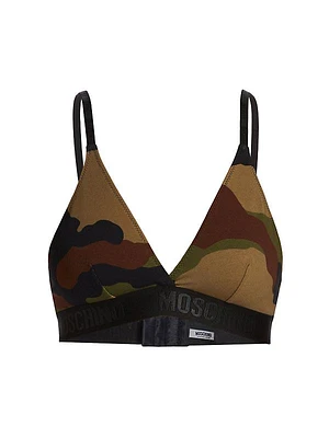 Camouflage Stretch Cotton Triangle Bra