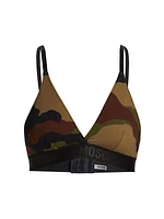 Camouflage Stretch Cotton Triangle Bra