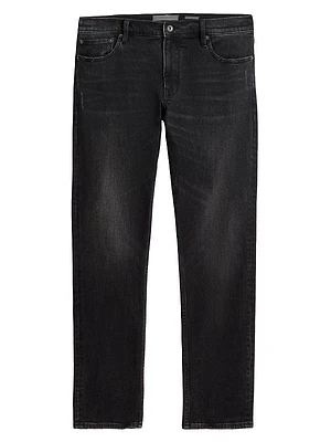 J701 Distressed Straight-Leg Jeans