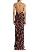 Farne Leopard Silk Slipdress