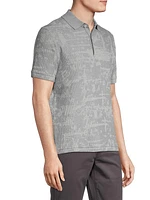 Russo Cotton Jacquard Slim-Fit Polo Shirt