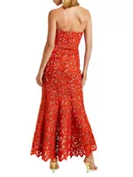 Christianna Strapless Lace Gown