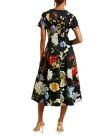 Lia Floral Midi-Dress