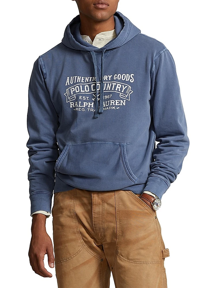 Logo Cotton-Blend Hoodie