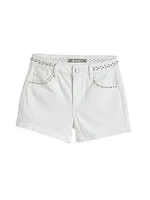 Little Girl's & Girl's Studded Jean Shorts