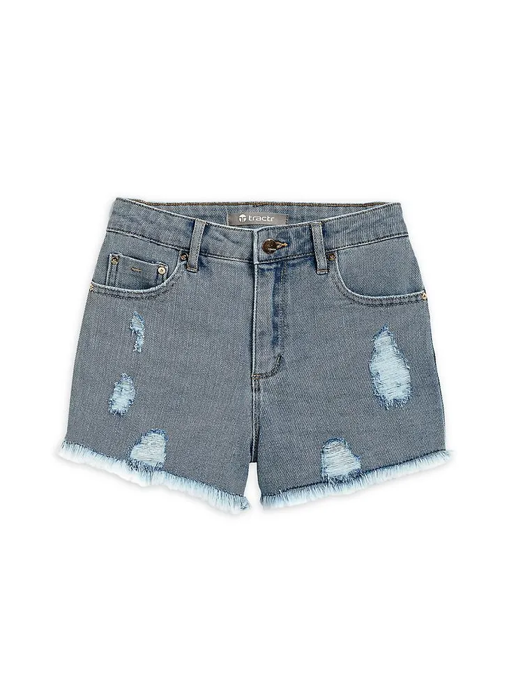 Little Girl's & Distressed Weekender Shorts