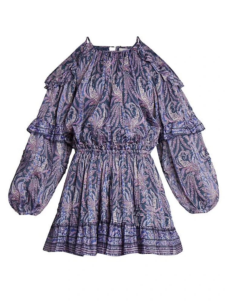 Gabinia Paisley-Printed Minidress