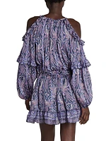 Gabinia Paisley-Printed Minidress