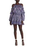 Gabinia Paisley-Printed Minidress