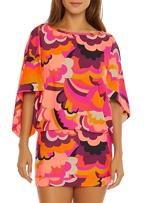 Fan Faire Printed Tunic Dress