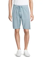 Cotton Piqué Drawstring Shorts