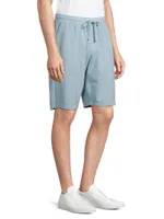 Cotton Piqué Drawstring Shorts