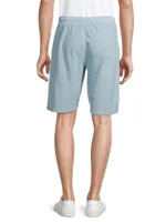 Cotton Piqué Drawstring Shorts