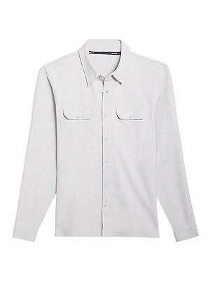 Stretch Thermal Button-Up Shirt