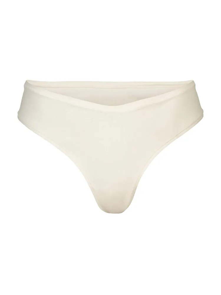 Cotton Jersey Dipped Thong