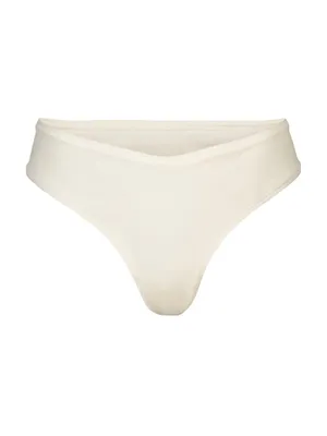 Cotton Jersey Dipped Thong