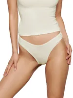 Cotton Jersey Dipped Thong