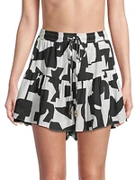 Printed Ana Tiered Shorts