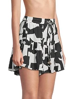 Printed Ana Tiered Shorts