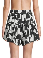 Printed Ana Tiered Shorts