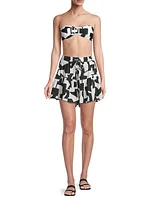 Printed Ana Tiered Shorts