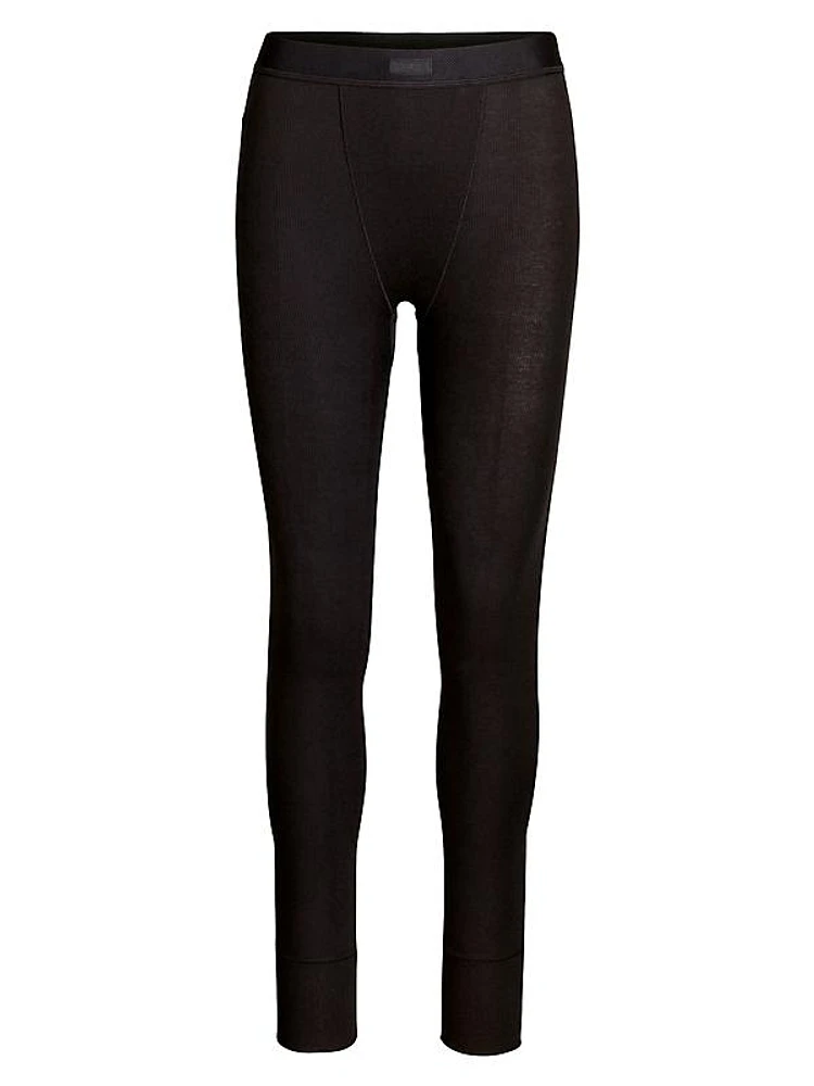 Cotton Rib Leggings