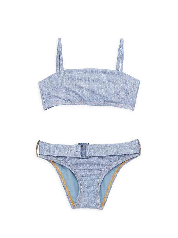 Little Girl's & Girl's Belted Bikini