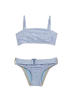 Little Girl's & Girl's Belted Bikini